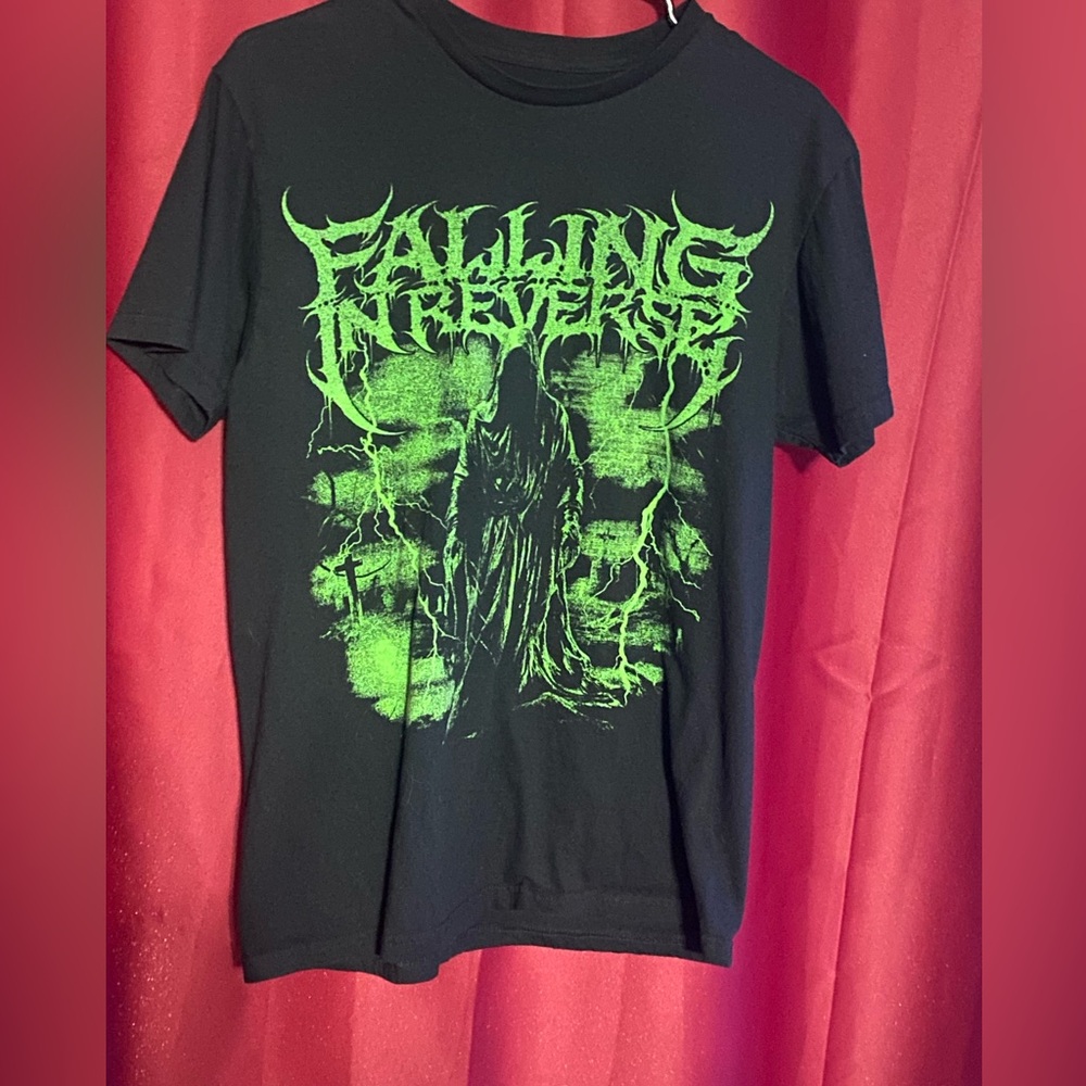 Falling In Reverse Green Grim Reaper Tee